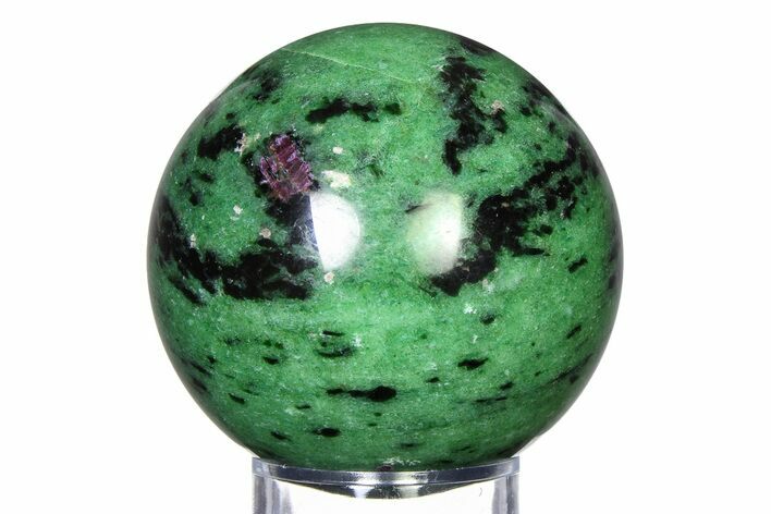 Polished Ruby Zoisite Sphere - Tanzania #315118